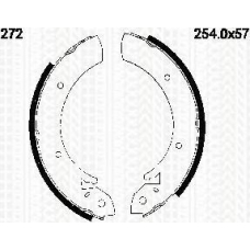 8100 10272 TRISCAN Комплект тормозных колодок