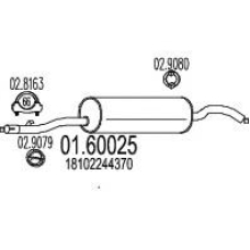 01.60025 MTS Глушитель выхлопных газов конечный