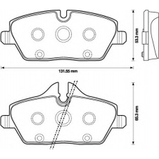 573137X BENDIX Комплект тормозных колодок, дисковый тормоз