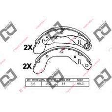 BS1134 DJ PARTS Комплект тормозных колодок