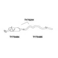 TY70291 VENEPORTE Глушитель выхлопных газов конечный