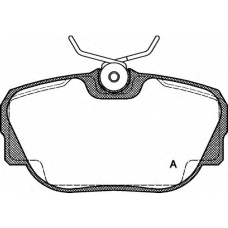 BPA0296.00 OPEN PARTS Комплект тормозных колодок, дисковый тормоз