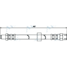 HOS3024 APEC Тормозной шланг