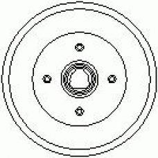 7D0244 KAWE Тормозной барабан