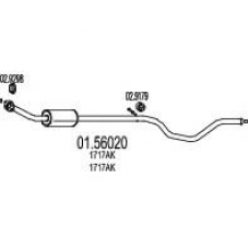 01.56020 MTS Средний глушитель выхлопных газов