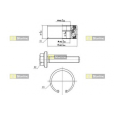 LO 01356 STARLINE Комплект подшипника ступицы колеса