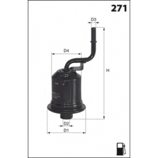 ELE6078 MECAFILTER Топливный фильтр