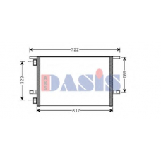 182012N AKS DASIS Конденсатор, кондиционер
