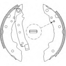 Z4036.01 WOKING Комплект тормозных колодок