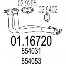 01.16720 MTS Труба выхлопного газа