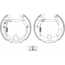 8DB 355 005-271 HELLA Комплект тормозных колодок