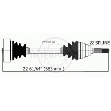 VW-8-20-122 InterParts Приводной вал