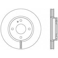 BDA2454.20 OPEN PARTS Тормозной диск