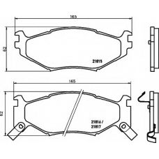 8DB 355 008-211 HELLA Комплект тормозных колодок, дисковый тормоз