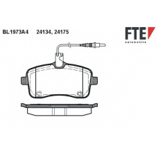 BL1973A4 FTE Комплект тормозных колодок, дисковый тормоз