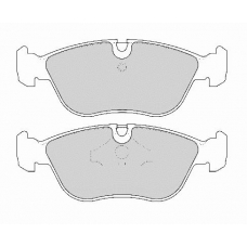 FD6837N NECTO Комплект тормозных колодок, дисковый тормоз