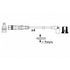 0 986 356 312 BOSCH Комплект проводов зажигания