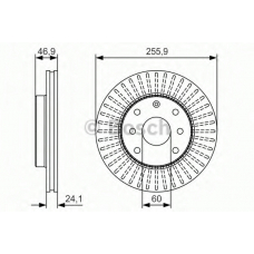 0 986 479 R70 BOSCH Тормозной диск