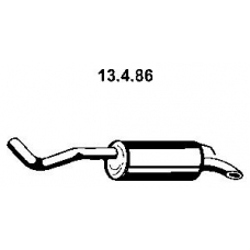 13.4.86 EBERSPACHER Глушитель выхлопных газов конечный