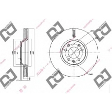 BD1524 DJ PARTS Тормозной диск