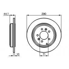 0 986 478 556 BOSCH Тормозной диск