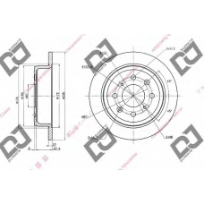 BD1678 DJ PARTS Тормозной диск