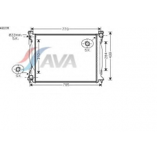 AI2235 AVA Радиатор, охлаждение двигателя