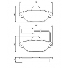 0 986 424 379 BOSCH Комплект тормозных колодок, дисковый тормоз