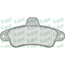 05P714 LPR Комплект тормозных колодок, дисковый тормоз