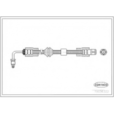 19036322 CORTECO Тормозной шланг