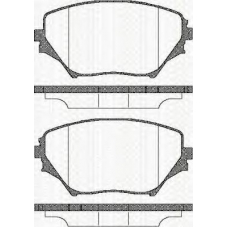 8110 13024 TRISCAN Комплект тормозных колодок, дисковый тормоз