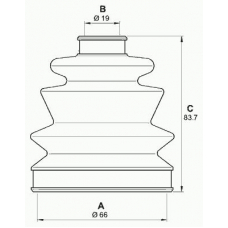 SJK7156.00 OPEN PARTS Комплект пылника, приводной вал