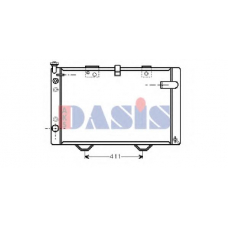 160580N AKS DASIS Радиатор, охлаждение двигателя