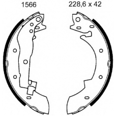 01566 BSF Комплект тормозных колодок
