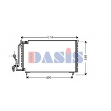 162050N AKS DASIS Конденсатор, кондиционер