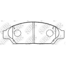 PN1260 NiBK Комплект тормозных колодок, дисковый тормоз