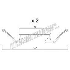 KIT.104 TRUSTING Комплектующие, колодки дискового тормоза