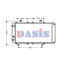 060040N AKS DASIS Радиатор, охлаждение двигателя