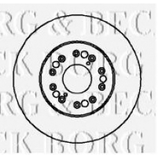 BBD5707S BORG & BECK Тормозной диск