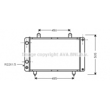 PEA2082 AVA Радиатор, охлаждение двигателя