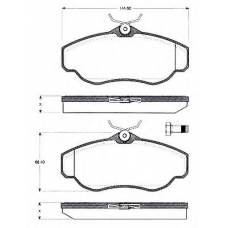 BLF896 QUINTON HAZELL Комплект тормозных колодок, дисковый тормоз