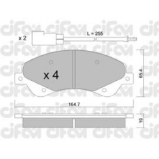 822-679-0 CIFAM Комплект тормозных колодок, дисковый тормоз