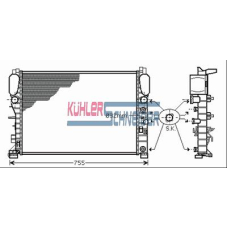 0300081 KUHLER SCHNEIDER Радиатор, охлаждение двигател