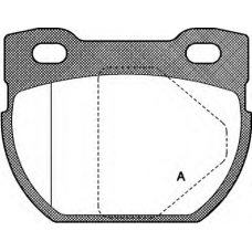 BPA0584.00 OPEN PARTS Комплект тормозных колодок, дисковый тормоз