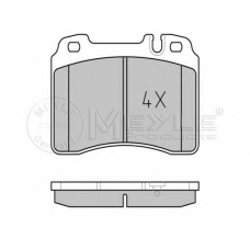 025 211 5317/PD MEYLE Комплект тормозных колодок, дисковый тормоз