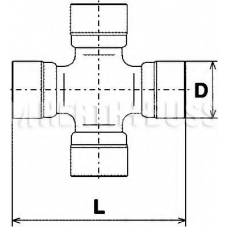 J2920500 NIPPARTS Шарнир, продольный вал