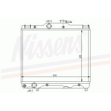 64849 NISSENS Радиатор, охлаждение двигателя