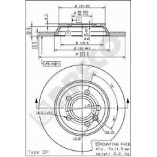 BS 7620 BRECO Тормозной диск