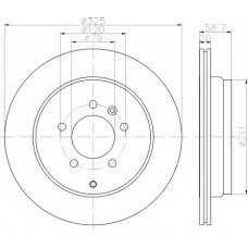 8DD 355 118-771 HELLA Тормозной диск