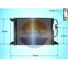 16-9779 AUTO AIR GLOUCESTER Конденсатор, кондиционер